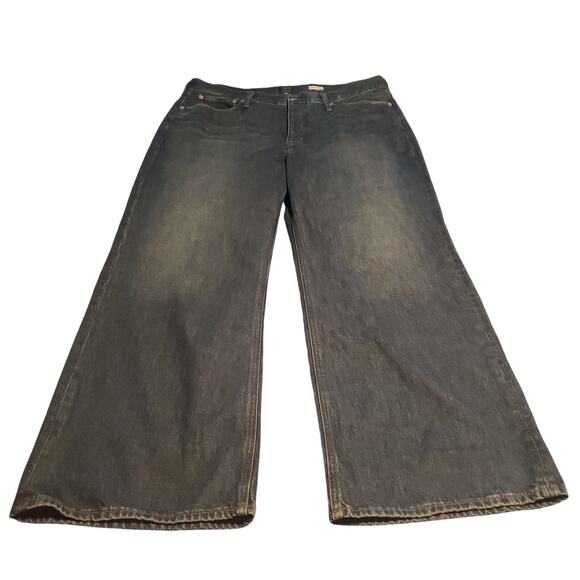 J.Crew Factory Size 18 (38x29) Premium Edition Vintage Wide Leg Jeans Button Fly - Picture 1 of 11